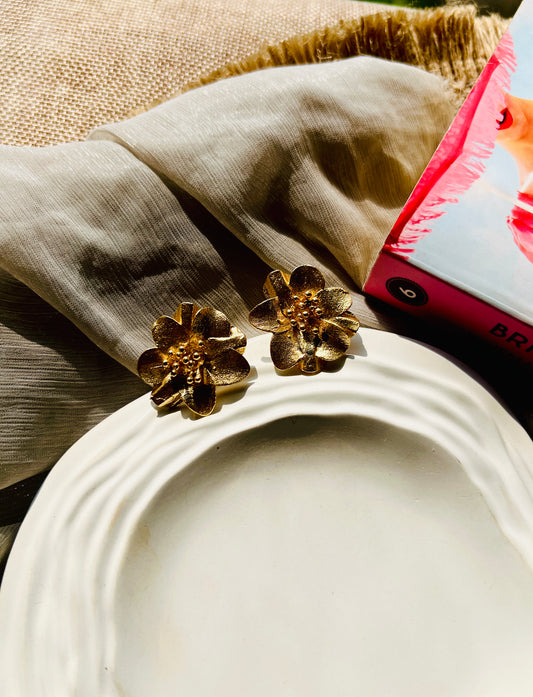 Flora Luxe Matte Studs - Earrings