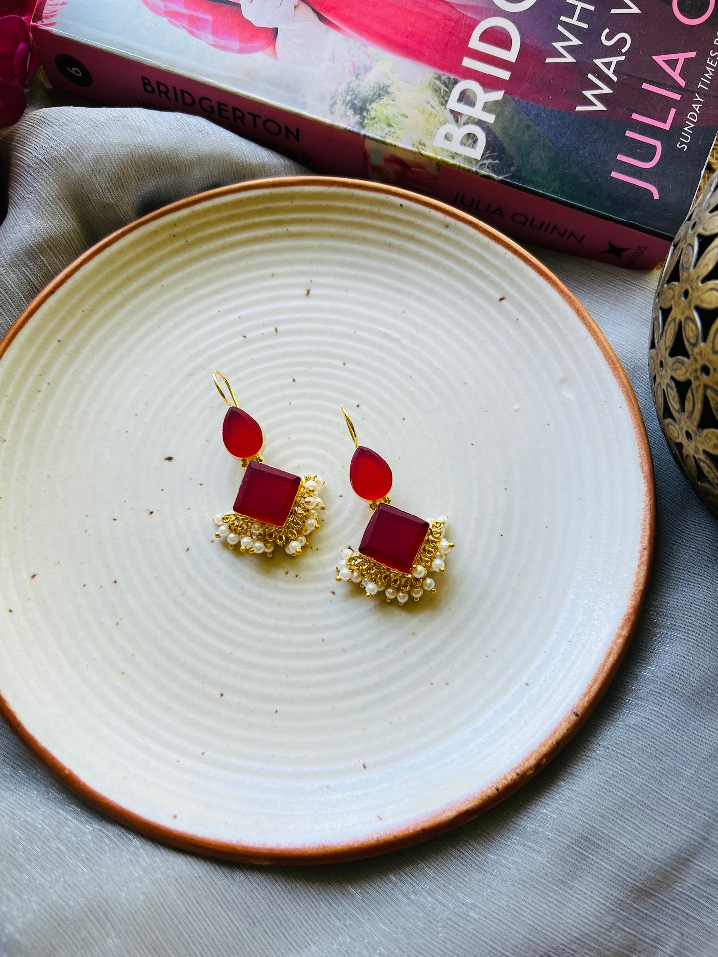 Luna Drape Hoop Earrings