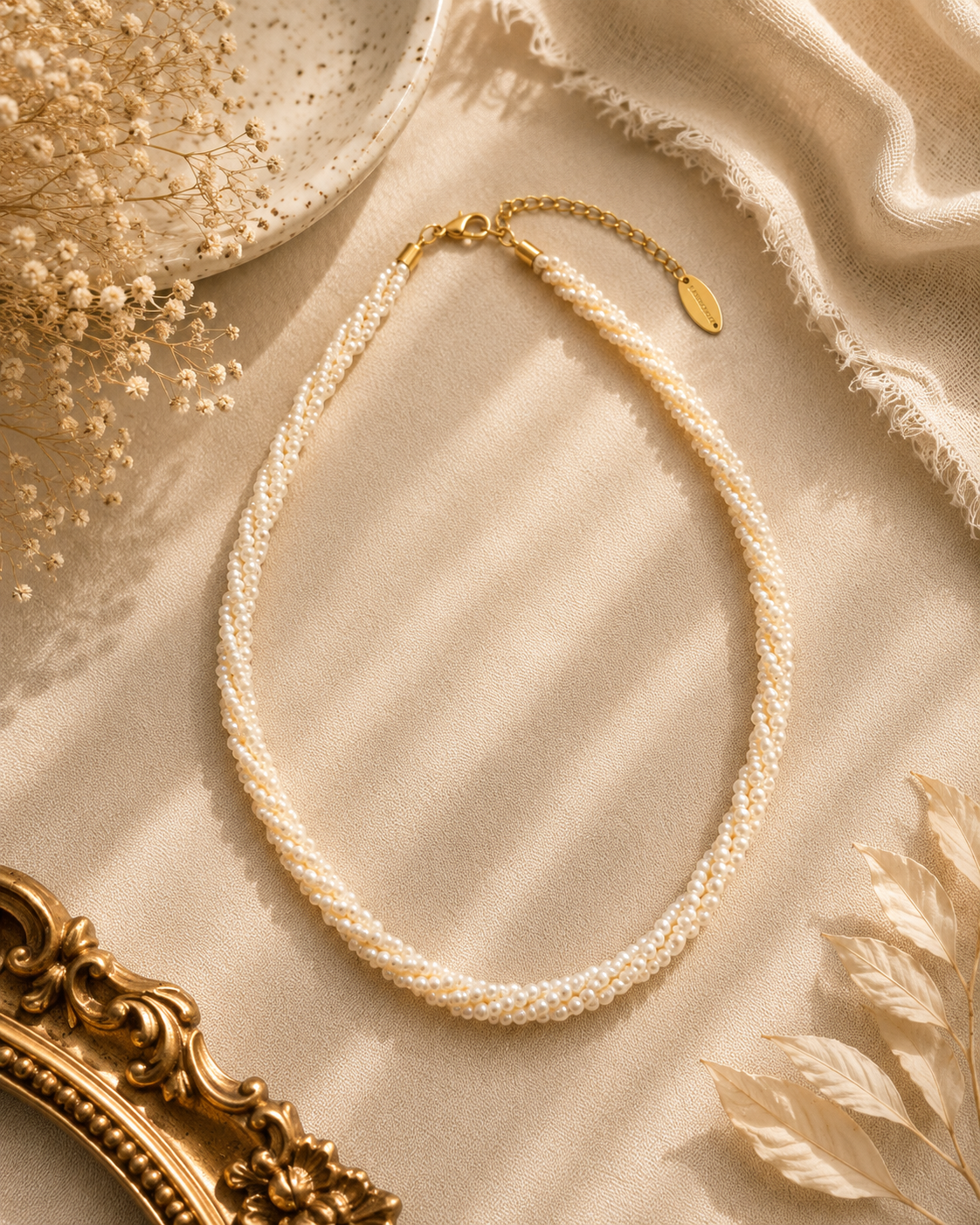 Pearl Braid Necklace
