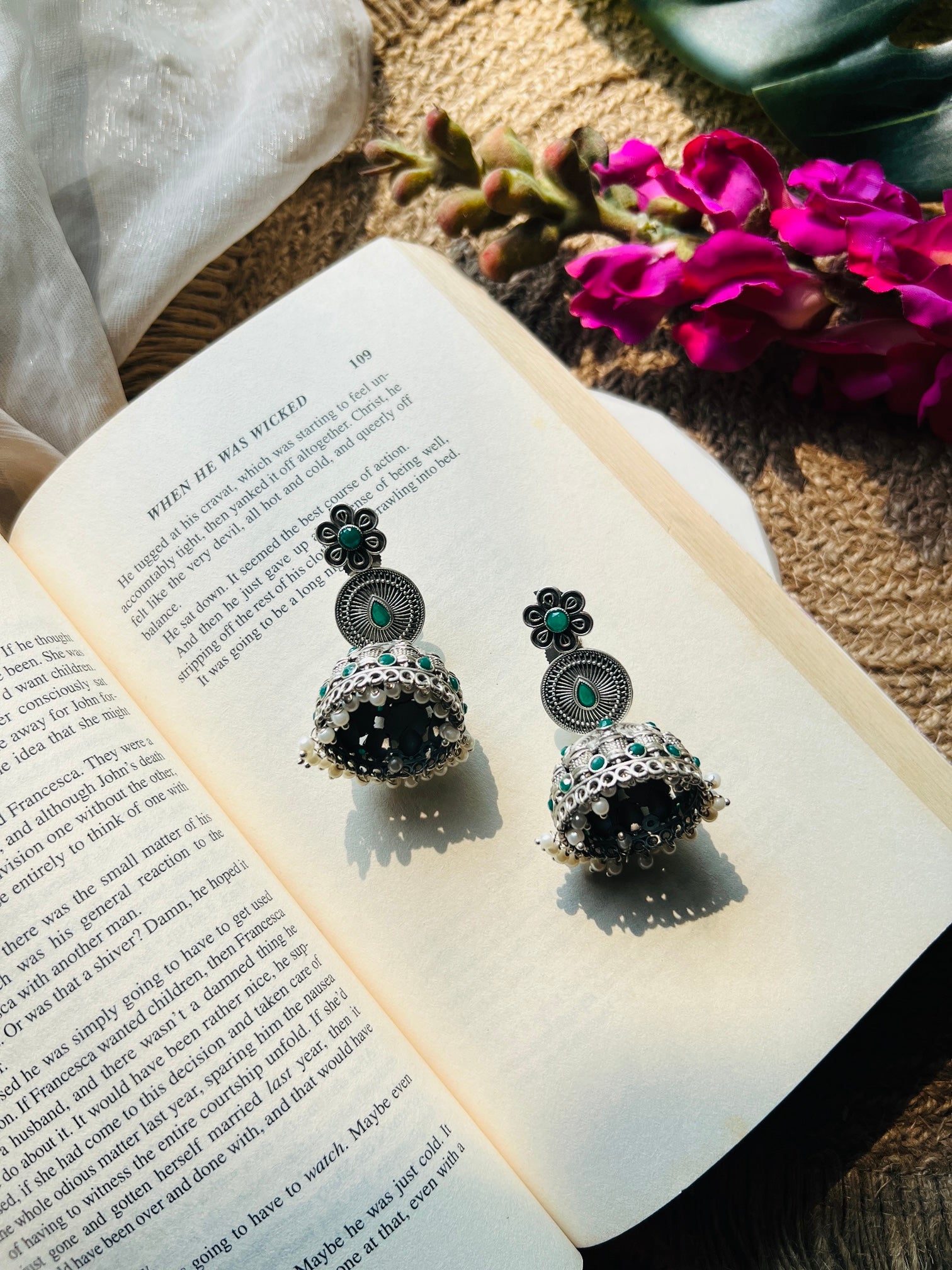 Trilaya Jhumka - Earrings
