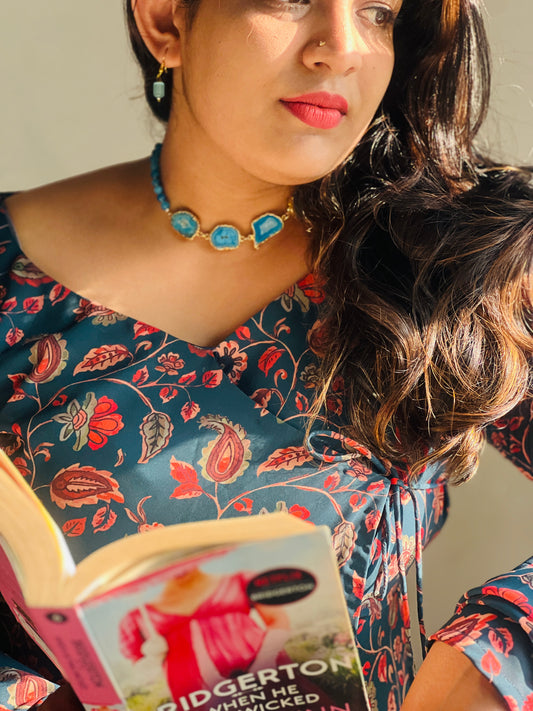 Serene Agate Choker - Neckpiece