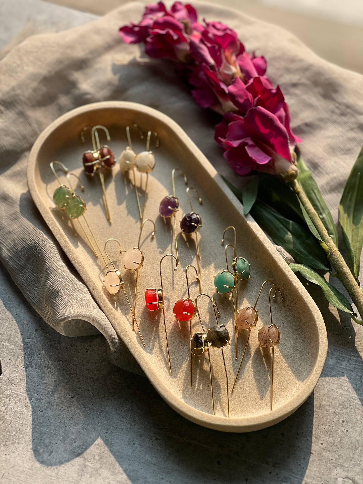Natural Stone Earcuffs