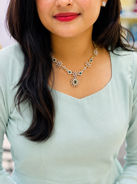 Emerald Blossom Necklace