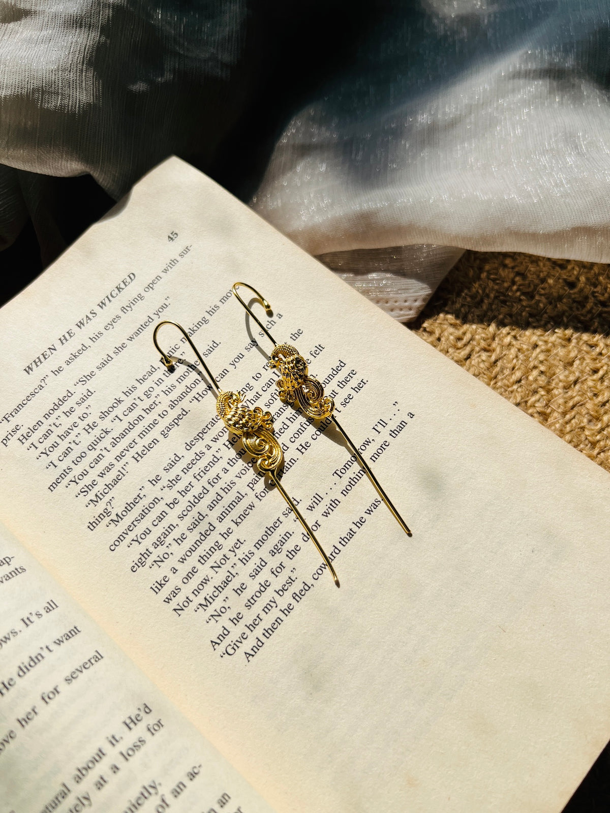 Peacock Earcuff