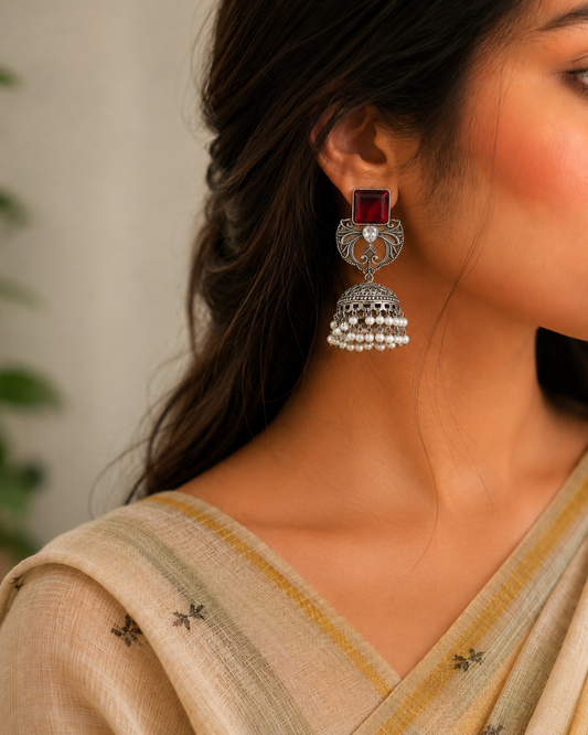 Regal Pearl Jhumkas