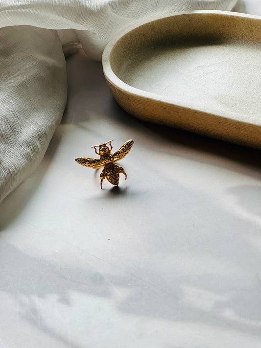 Golden Flutter Adjustable Ring