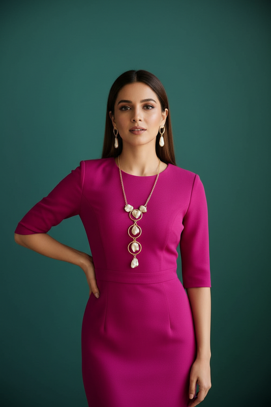 Baroque Aura Long Necklace Set