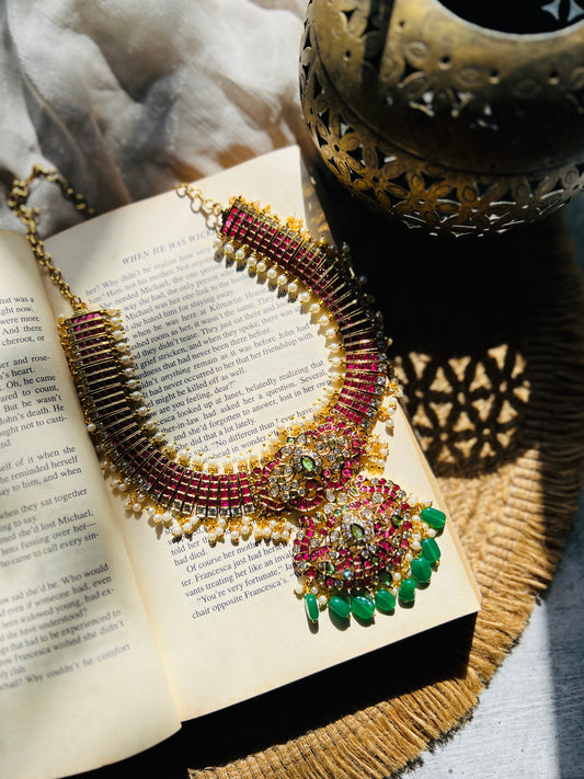Rajwada Emerald Kemp Necklace
