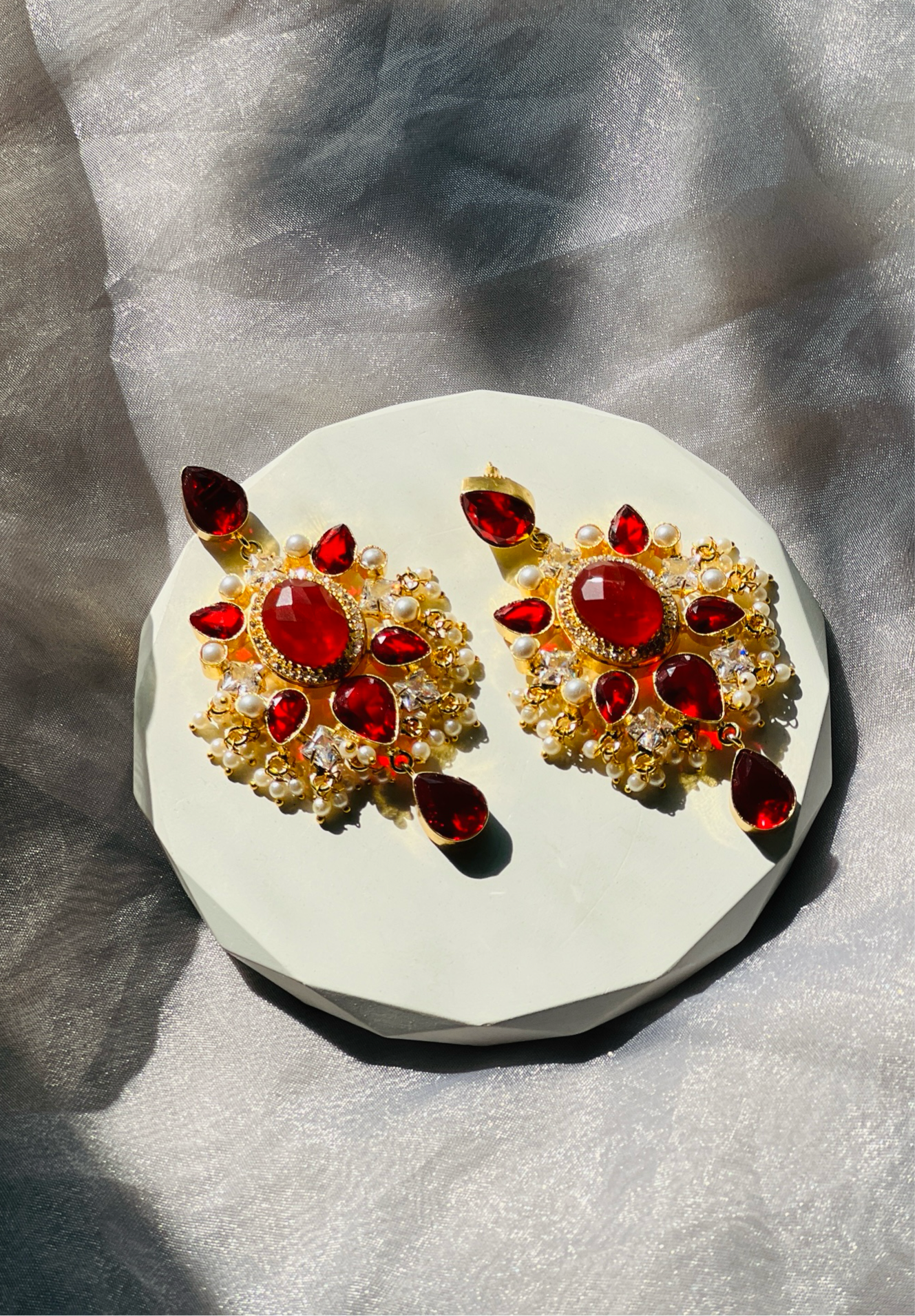 Lustre Royale Earrings - Earrings