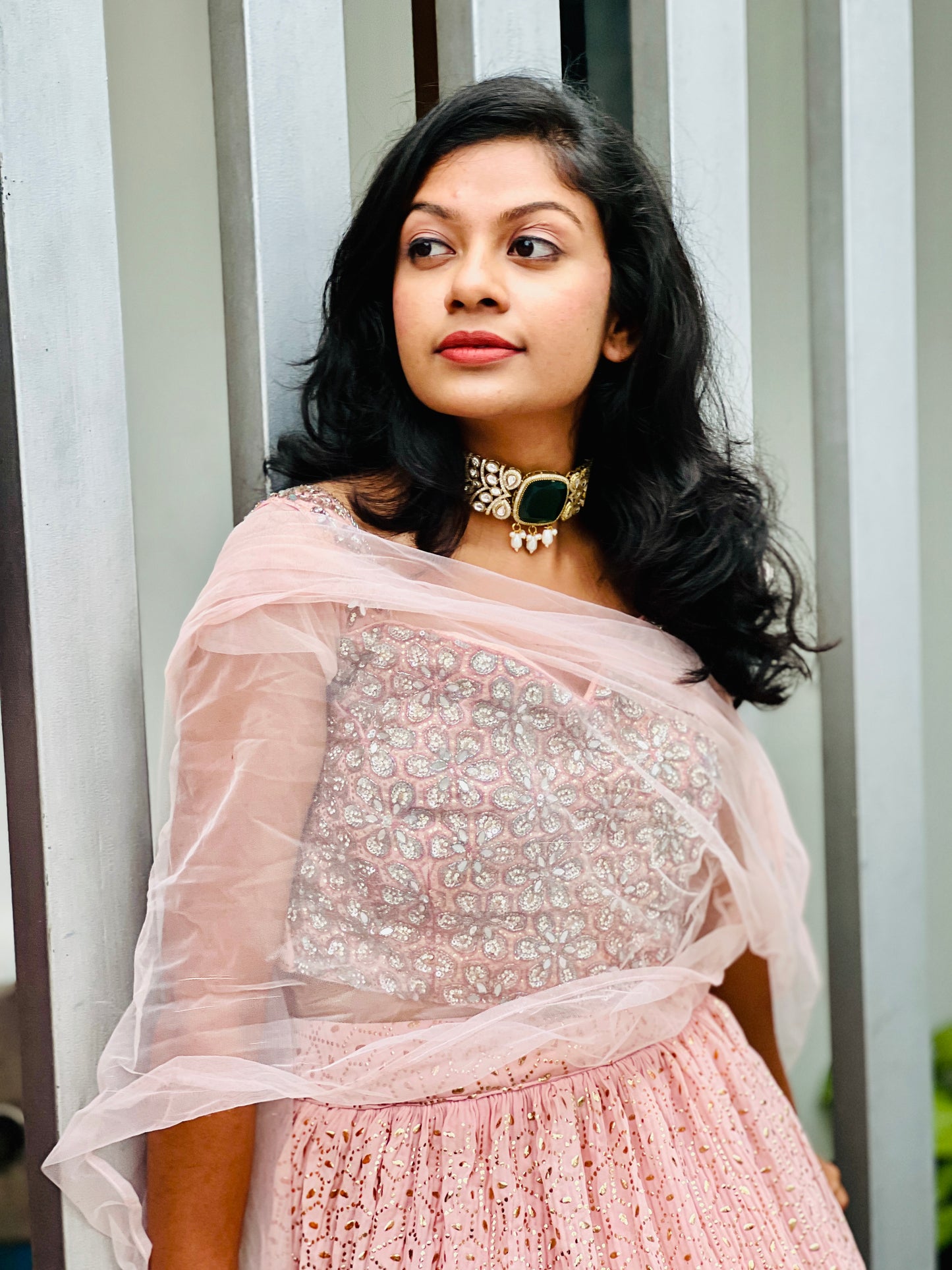 MOISHEE MOISSANITE STONE CHOKER - Neckpiece