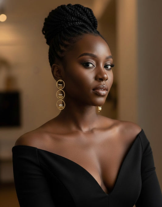 Kamala Trio Pearl Hoops