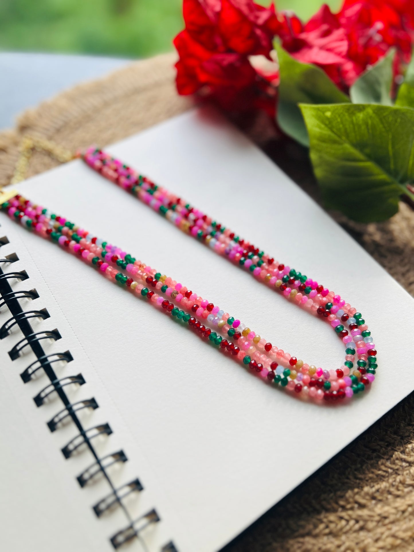 Rosé Garden Multi-Strand Necklace