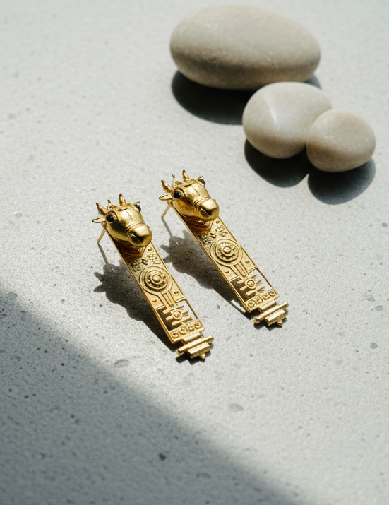 Celestial Giraffe Totem Earrings