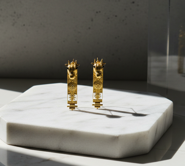 Celestial Giraffe Totem Earrings