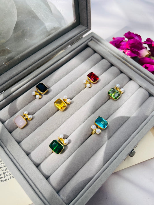 Pearl Glow Adjustable Ring