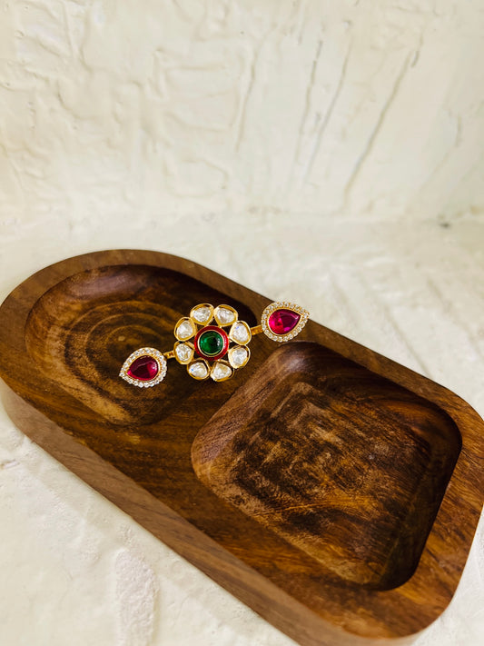 Ruby Bloom Adjustable Ring