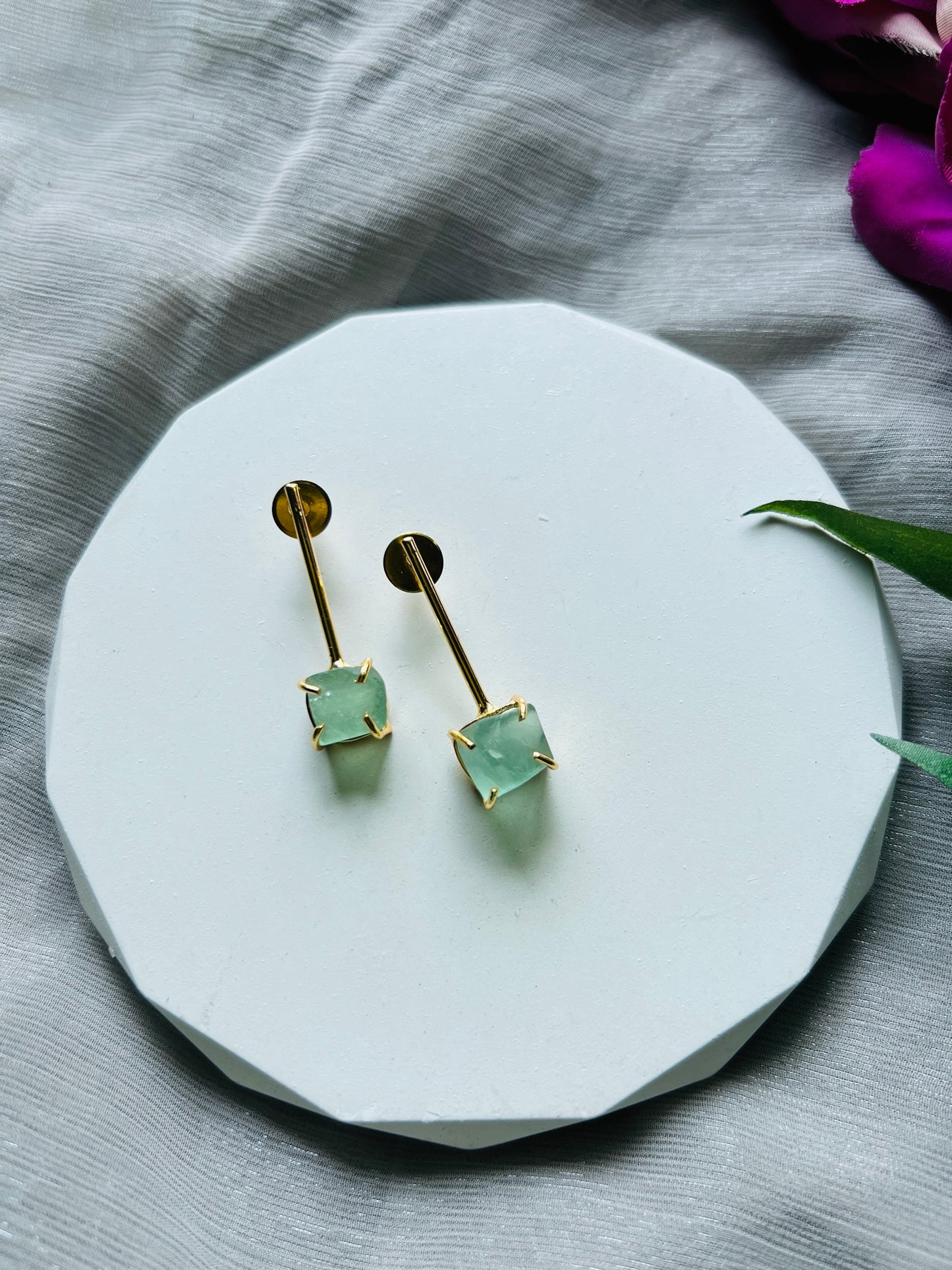 Candy Stone Minimal Earrings