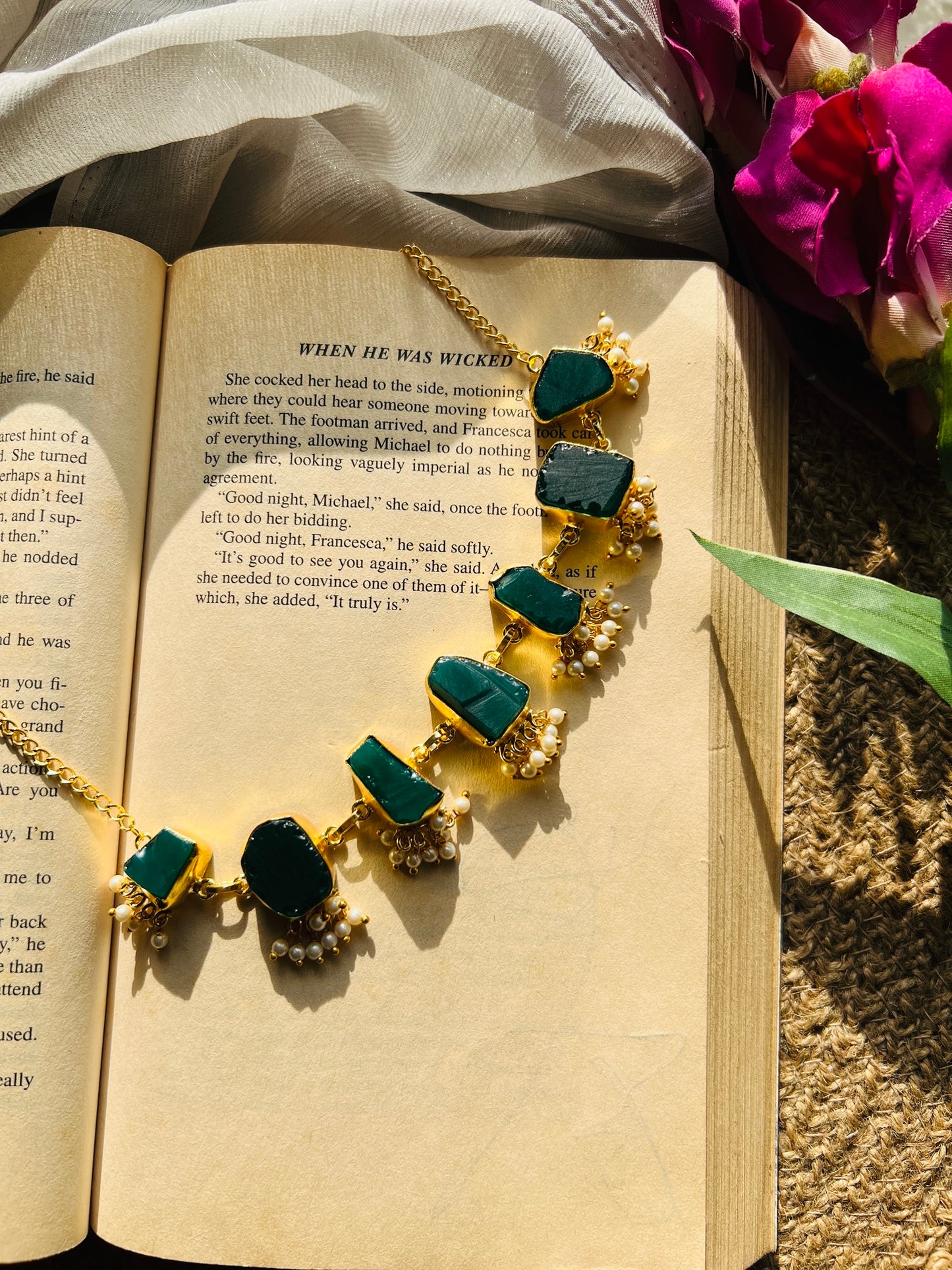 Chandrika Natural Stone Necklace