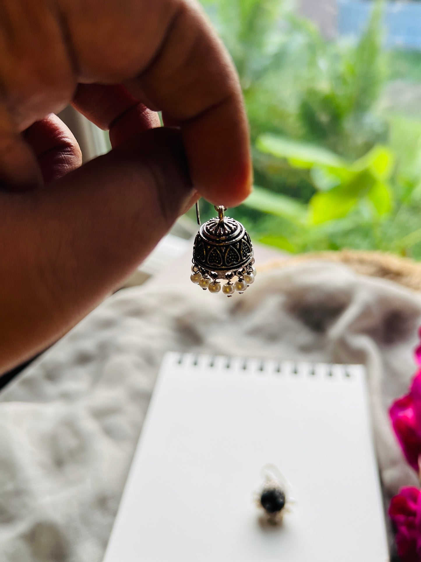 Chandrika Pearl Jhumkis