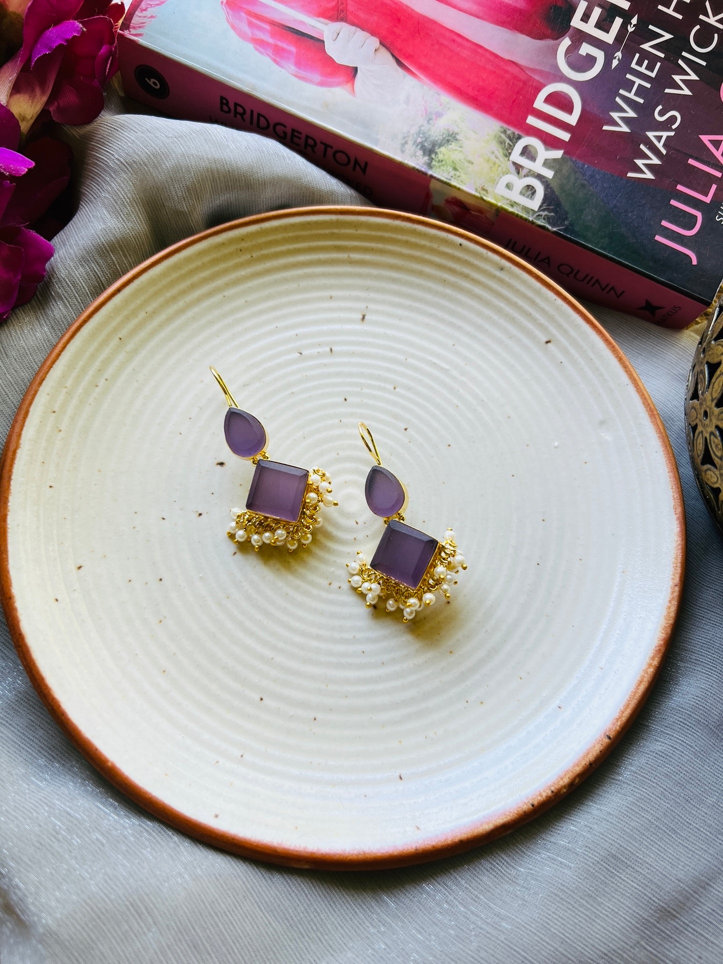 Luna Drape Hoop Earrings