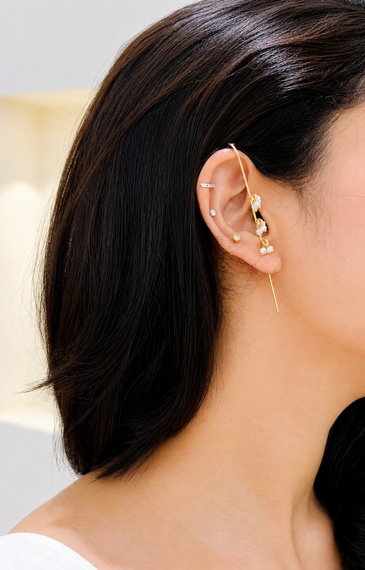Lustre Pearl Earcuff(pair)