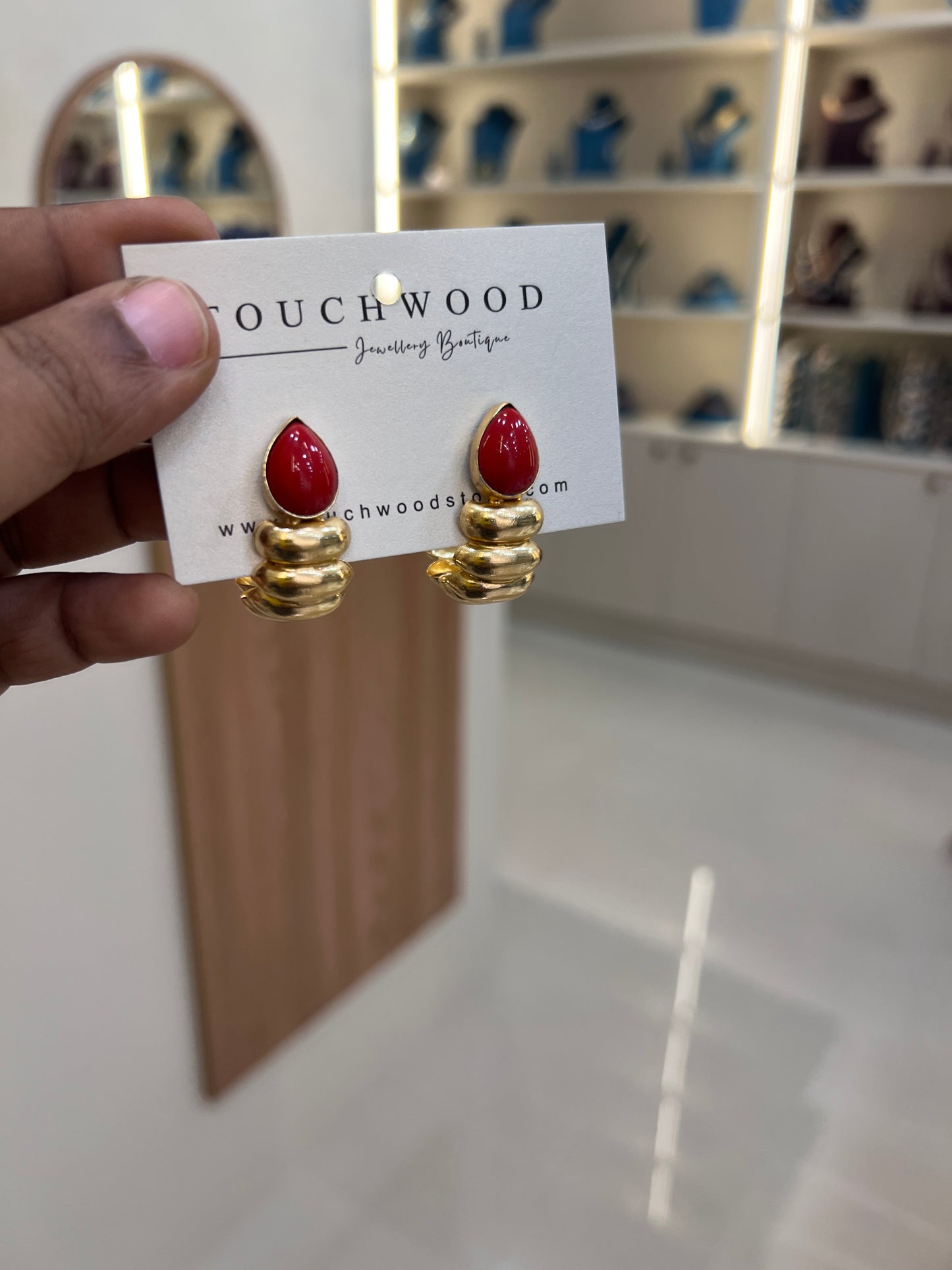 Scarlet Aura Hoops