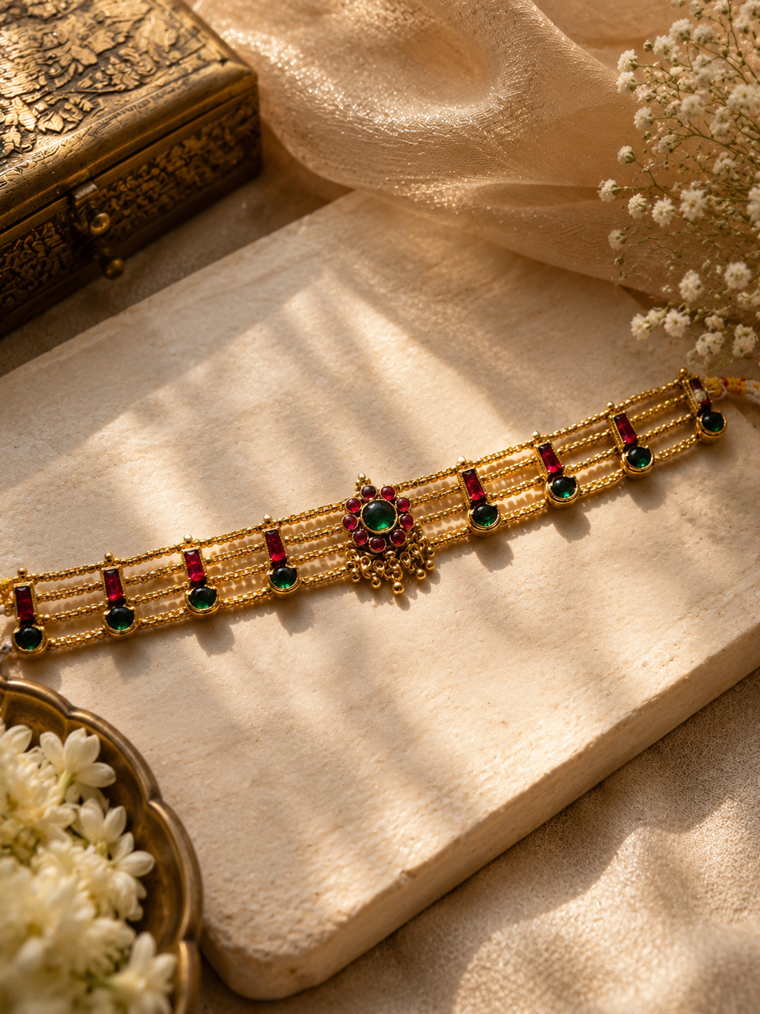 Emerald Ruby Harmony Choker
