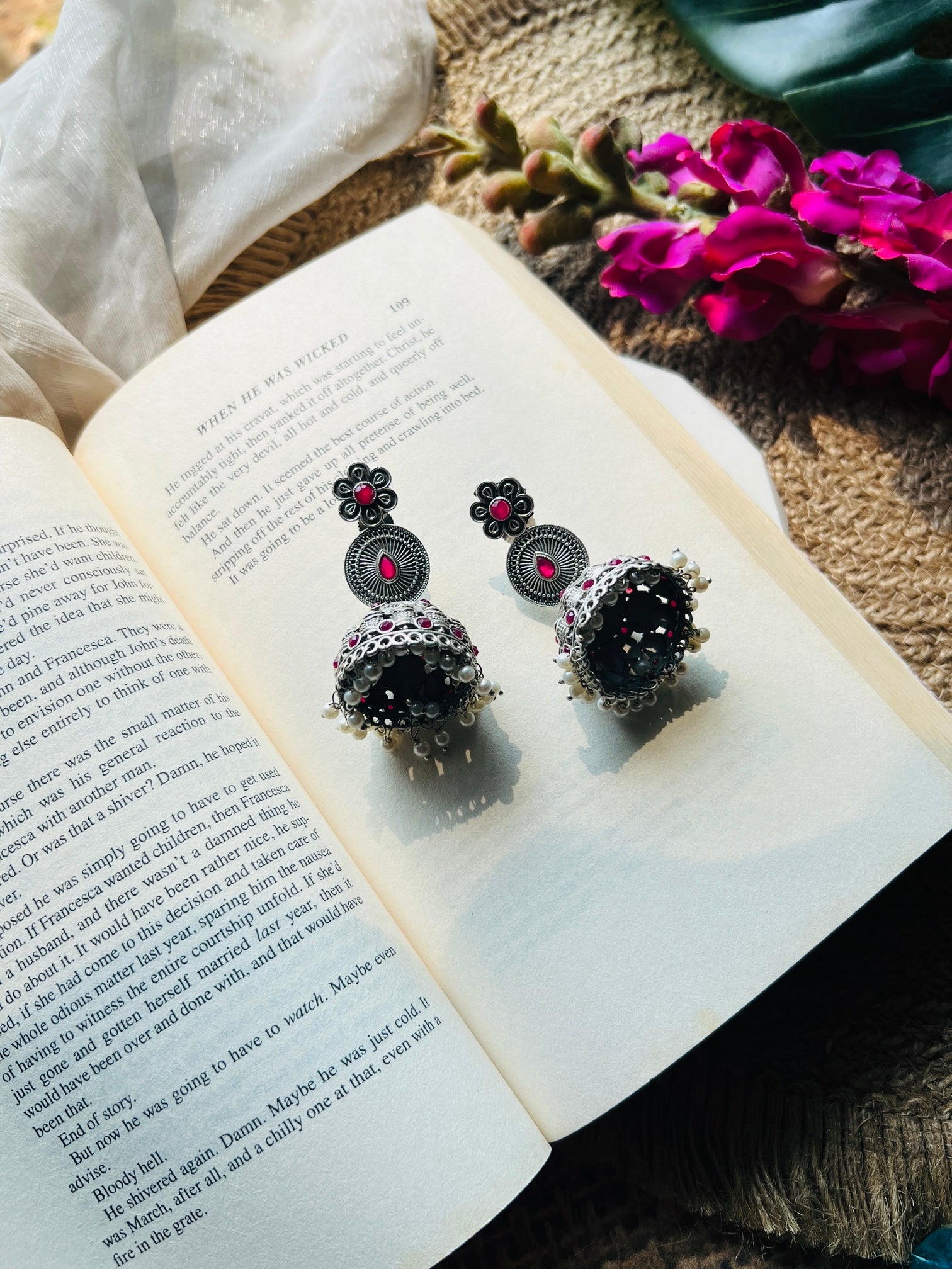 Trilaya Jhumka - Earrings