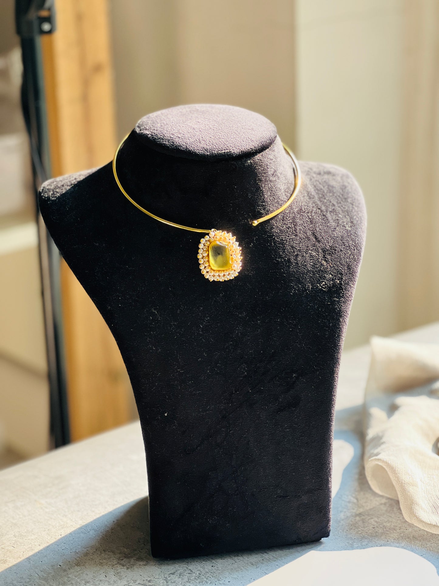 Sun Ember Stone Choker