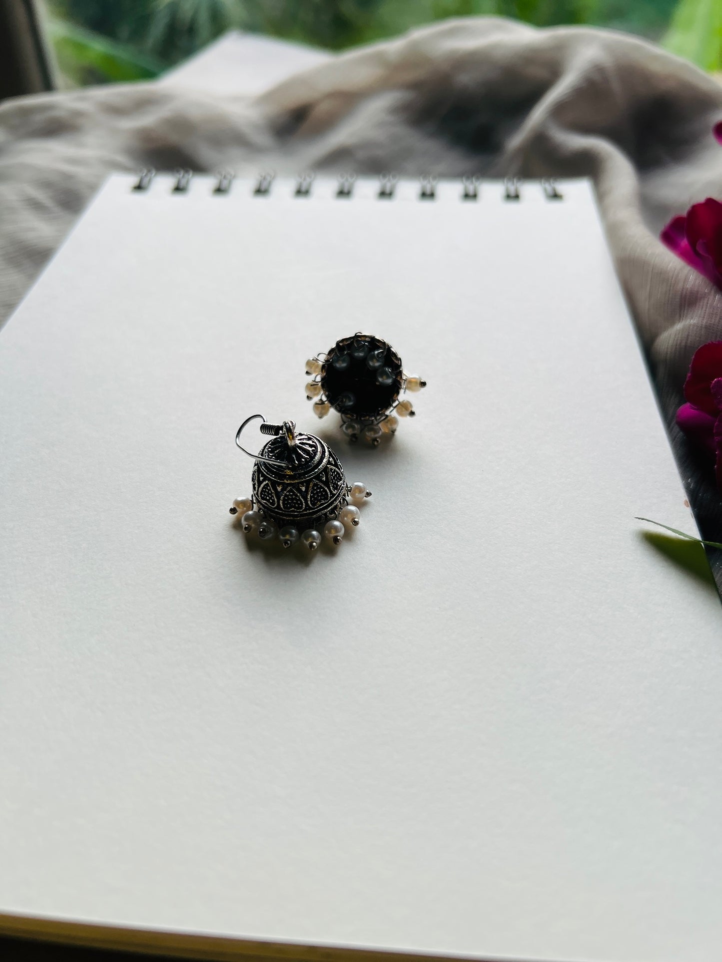 Chandrika Pearl Jhumkis