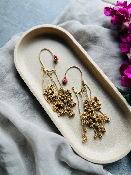Zariya Chain Fringe Earrings