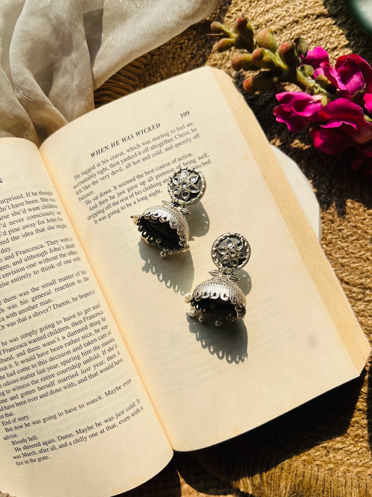 Phoolraahi Jhumka - Earrings