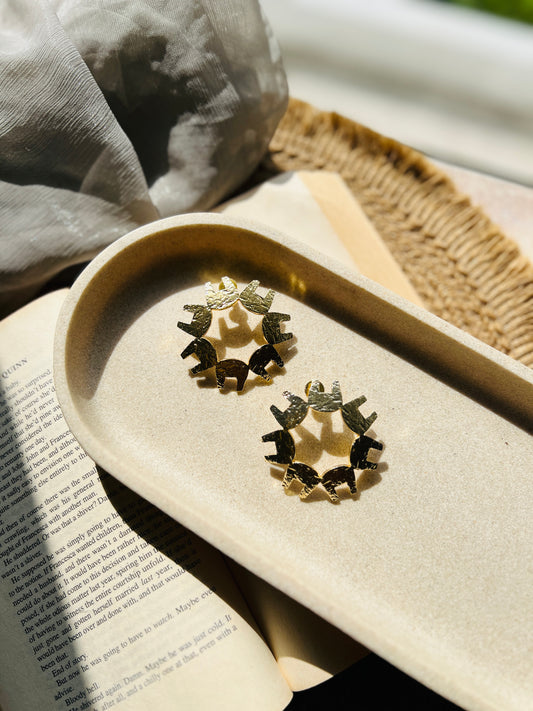 Safari Circle Studs