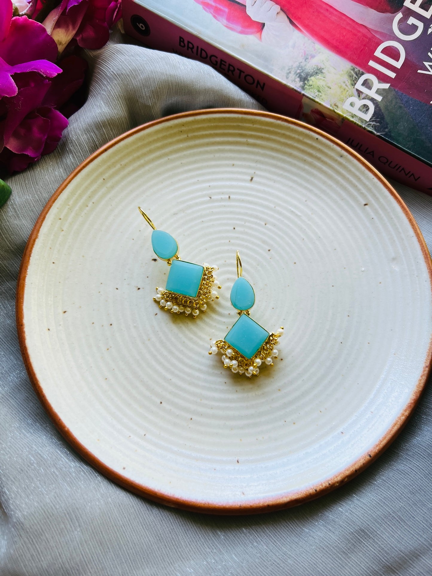 Luna Drape Hoop Earrings