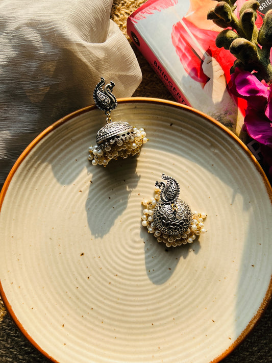 Mayuradhwani Jhumka - Earrings