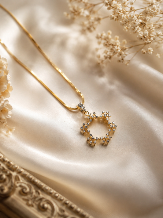 Celeste Bloom Pendant Necklace