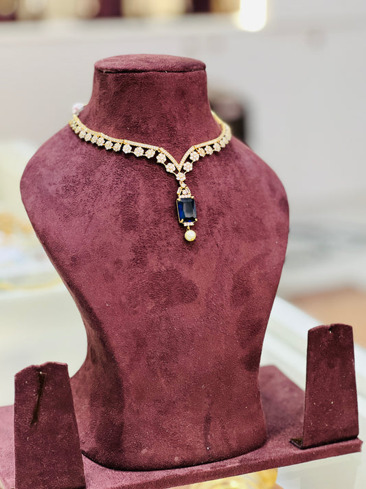 Midnight Sapphire Grace Necklace