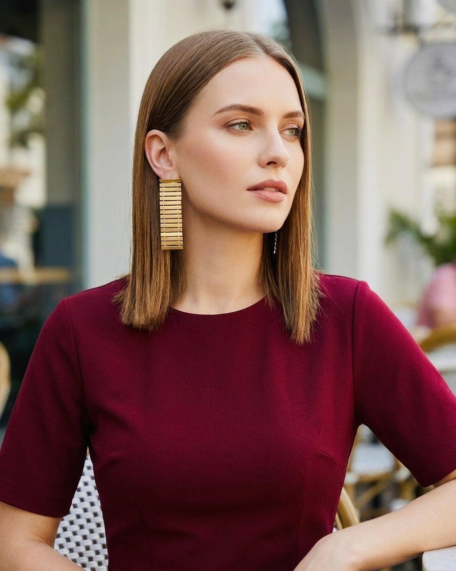 Golden Cadence Earrings