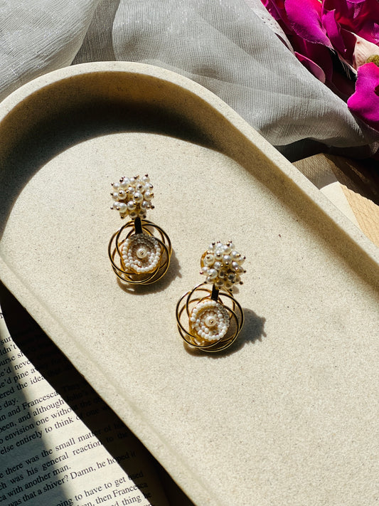 Pearl Orbit Bloom Earrings