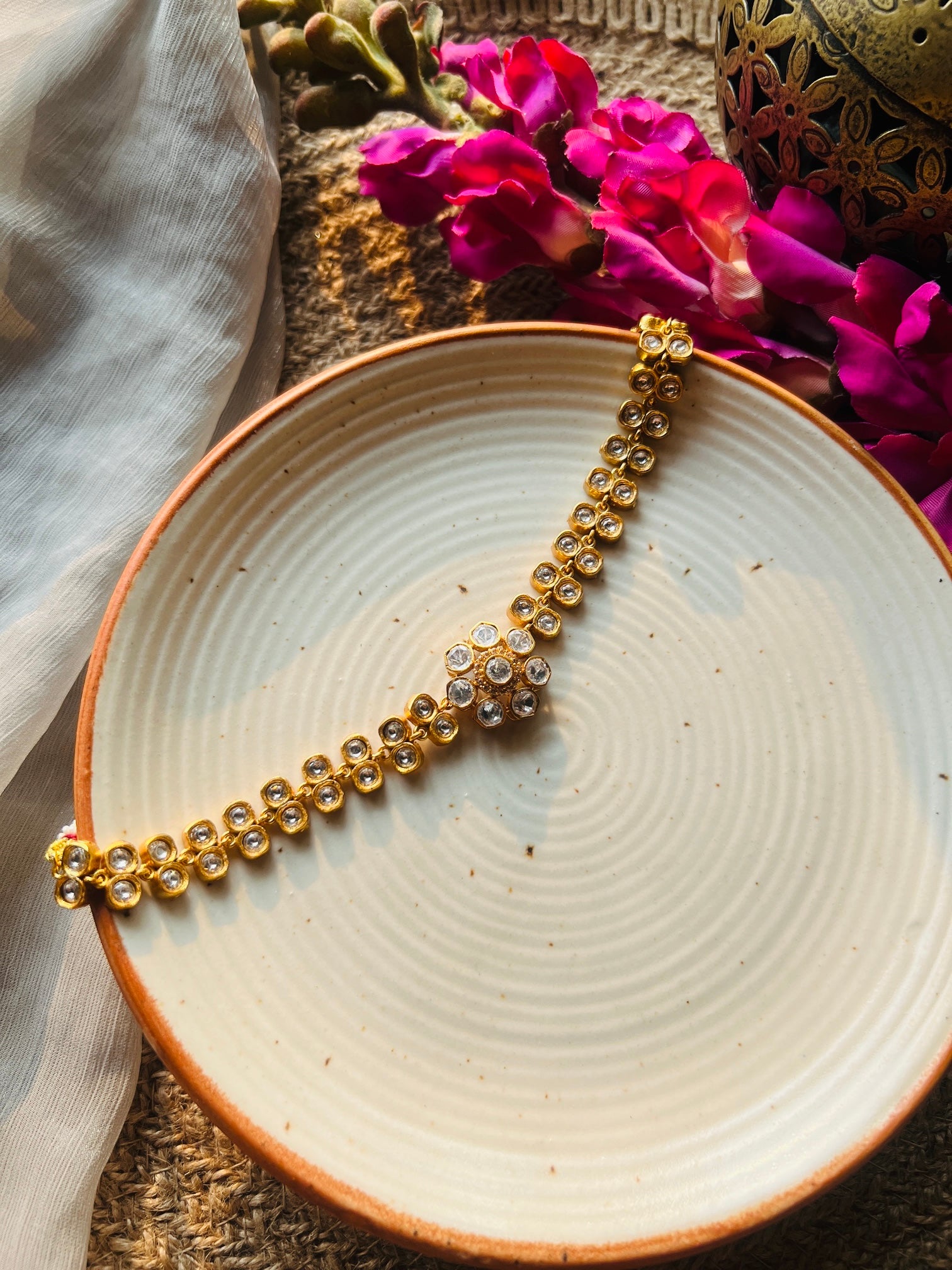 Moonlit Moissanite Choker - Neckpiece