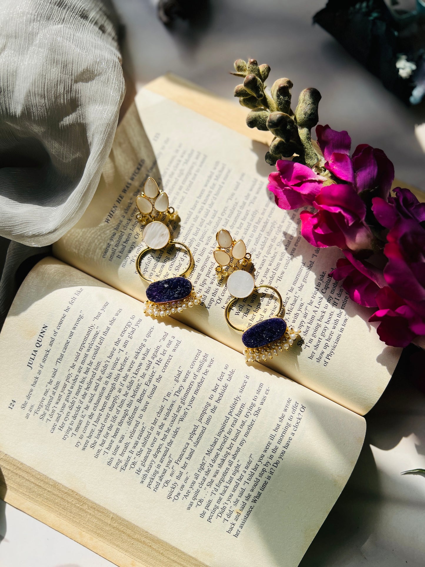 Druzy Pearl Elegance