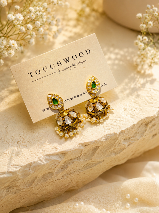 Emerald Jhumka Royale