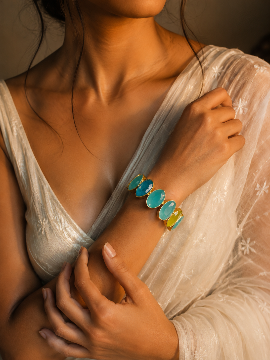 Candy Petal Statement Bangle