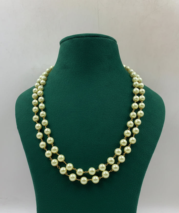 Shvetra Pearl Layer Necklace