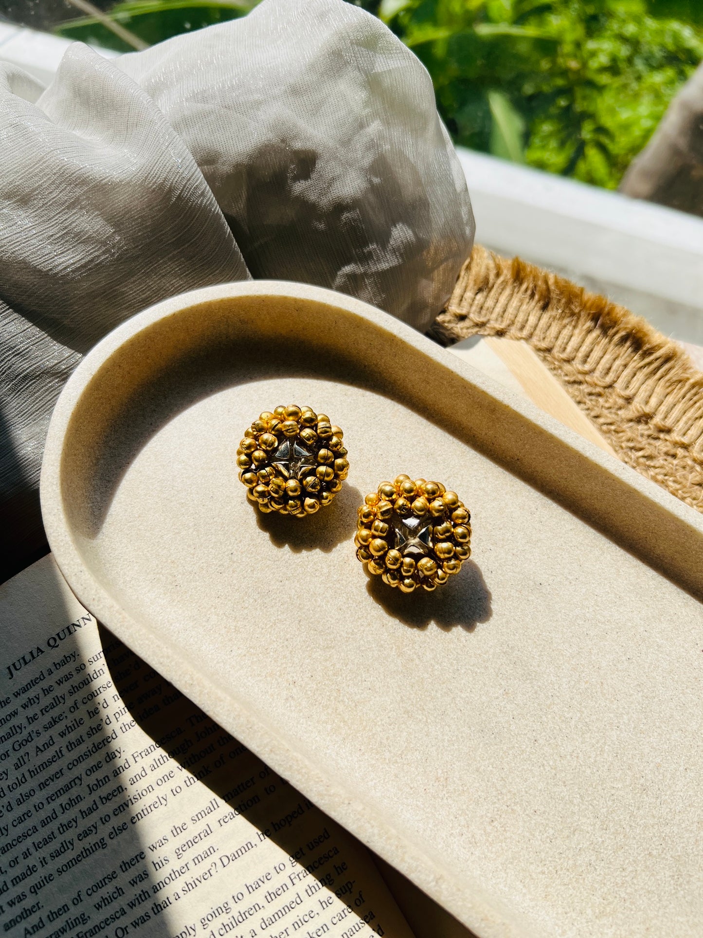 Golden Bloom Studs