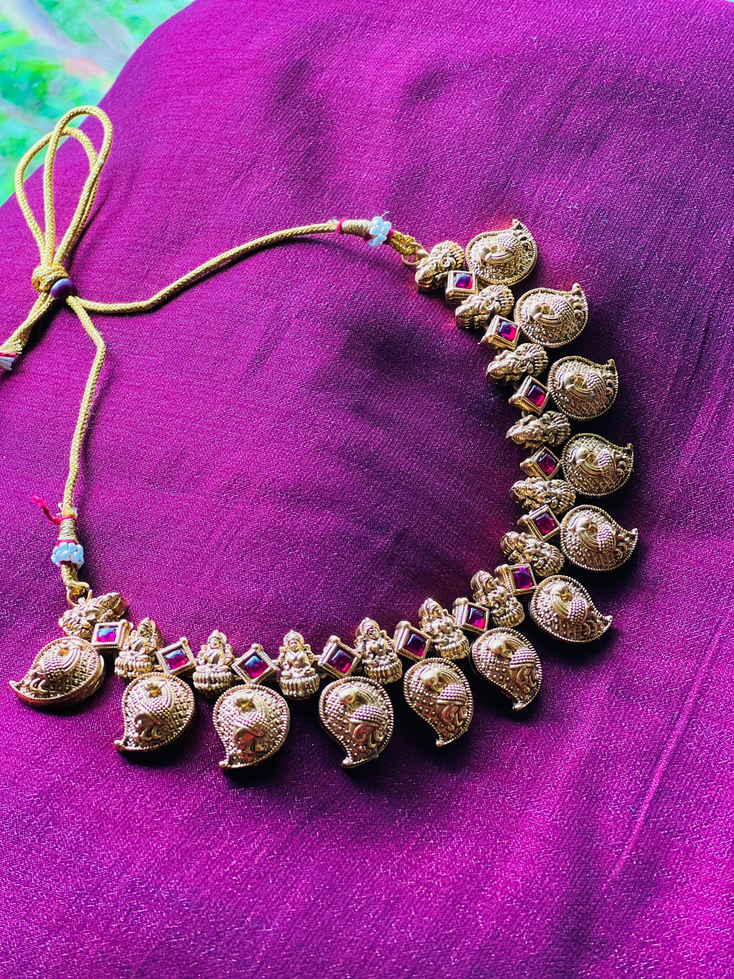 Gajalakshmi Mango Necklace