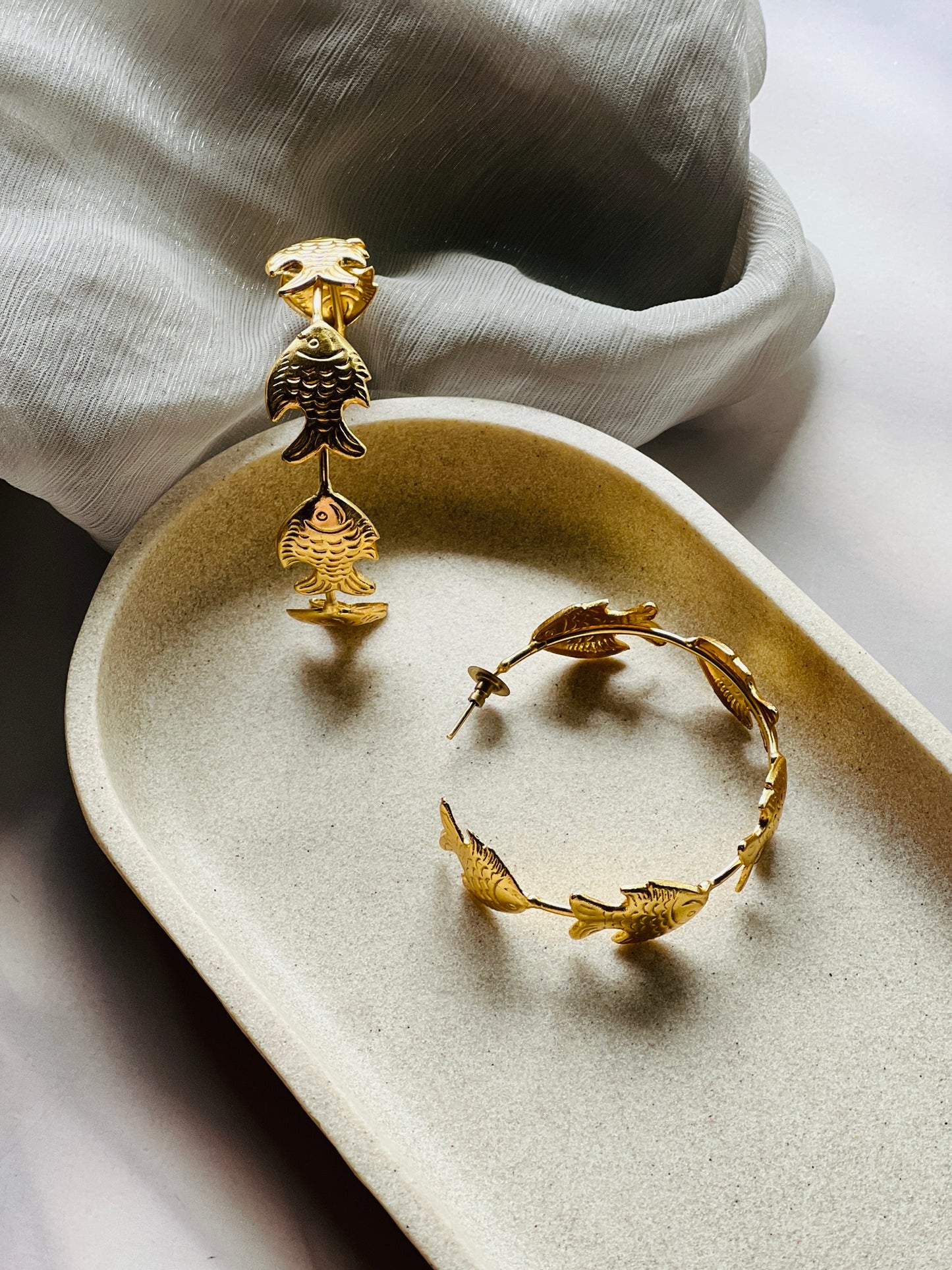 Golden Fish Bali Hoops
