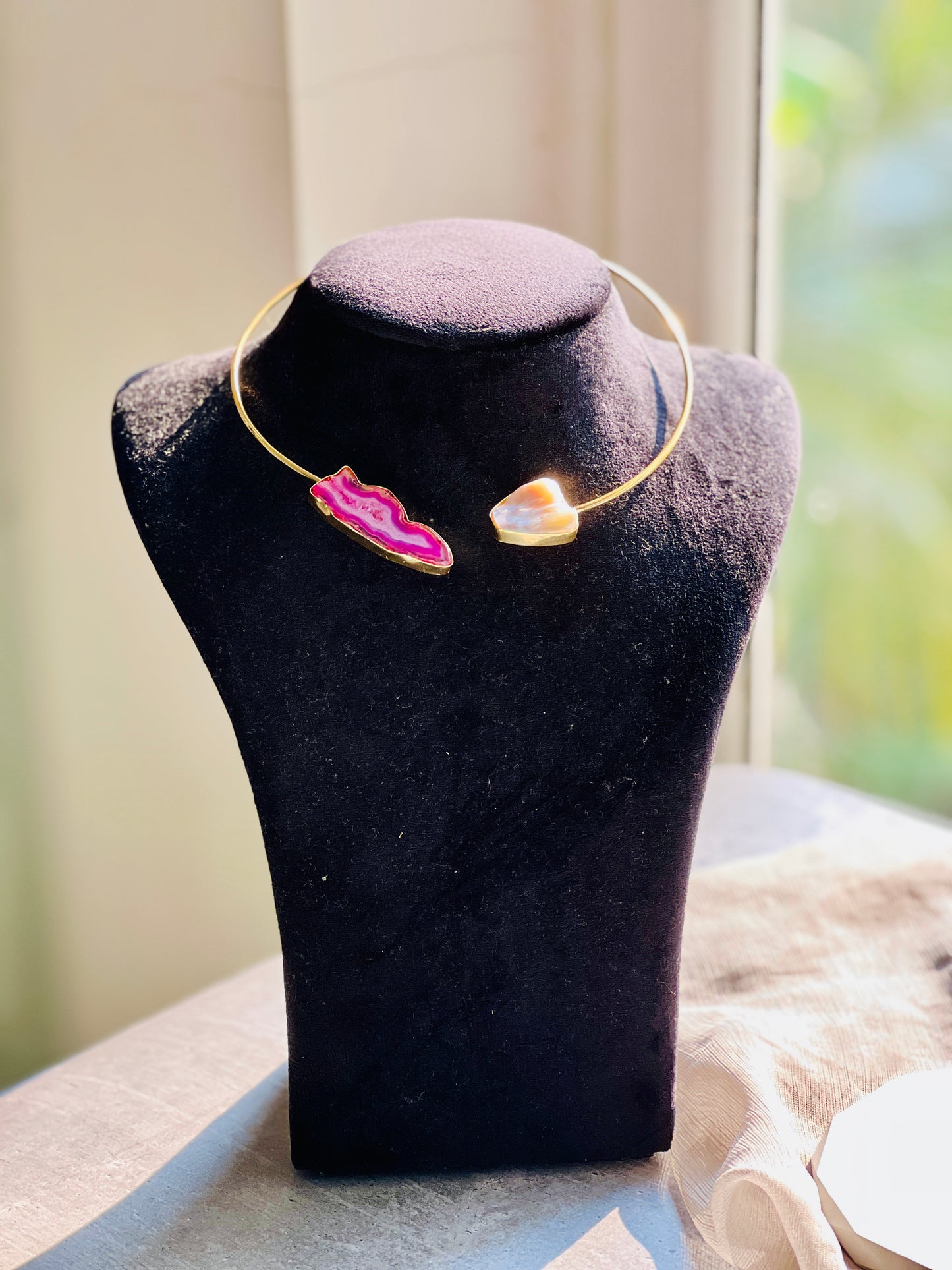 Dual Stone Aura Choker