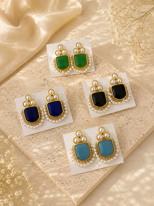 Aurevia Pearl Frame Earrings