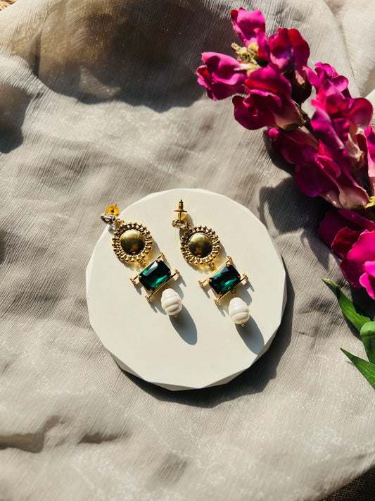 Avira Cameo Drop Earrings